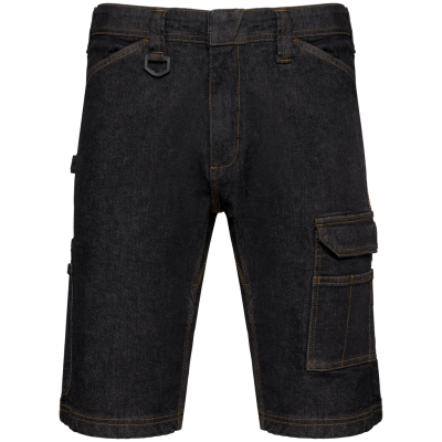 Men's multipocket denim bermuda shorts
